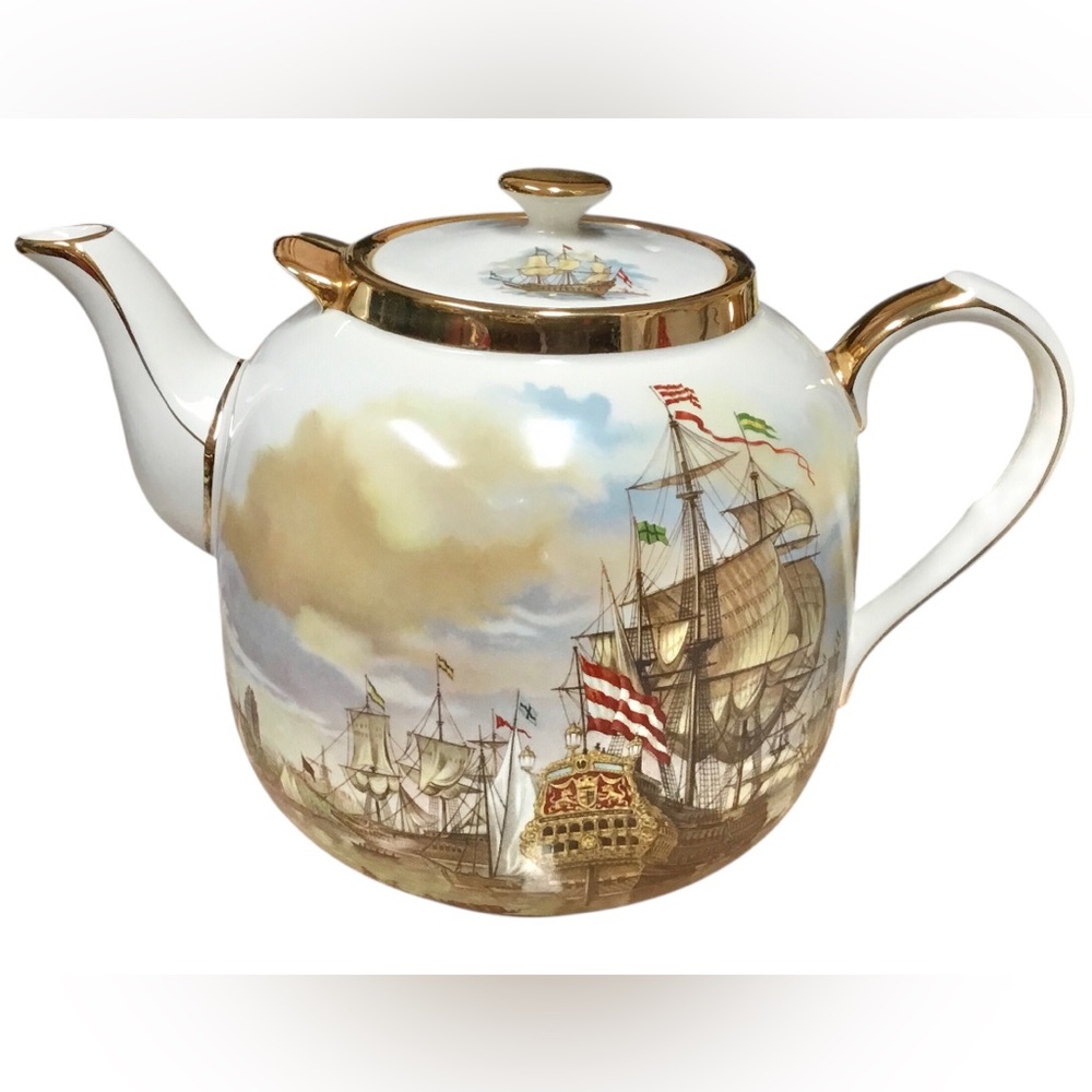 💖SUPER RARE Vintage Enormous SADLER ‘Galleon’ Teapot💖